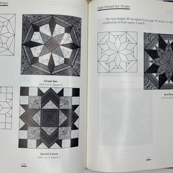 Vintage 1989 Patchwork Portfolio Jinny Beyer Quilt Book Signed Copy Hilton Head - Picture 10 of 15